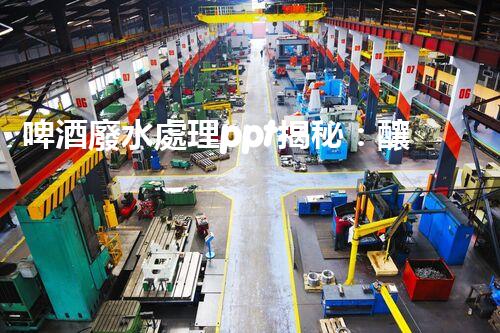 啤酒廢水處理ppt揭秘：釀造黃金背后的綠色革命！